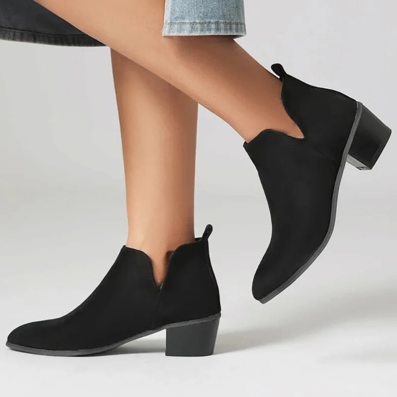 EVA STYLE | PRINTED ANKLE BOOTS