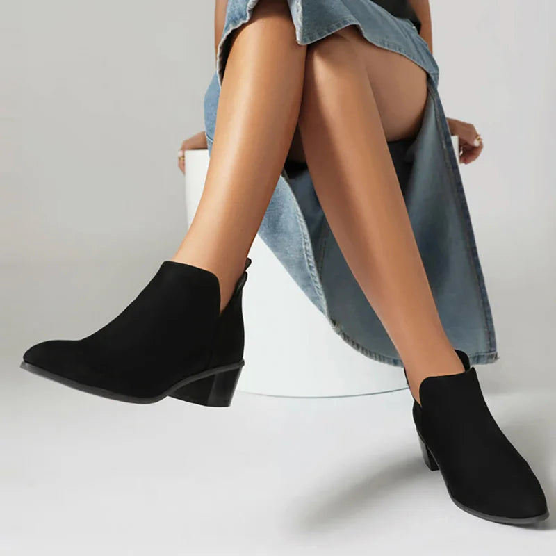 EVA STYLE | PRINTED ANKLE BOOTS