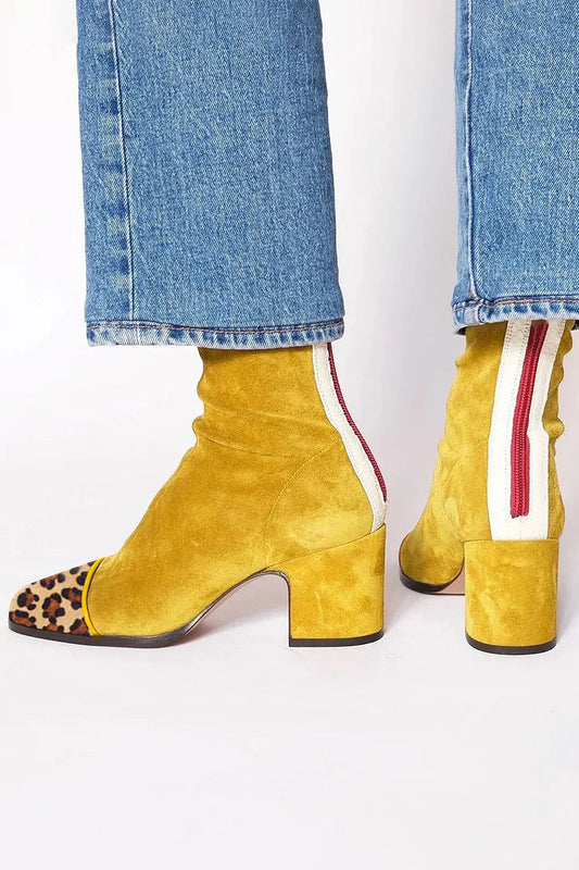 EVA STYLE  | MID-HEEL ANKLE BOOT WITH SPORTY DETAILS