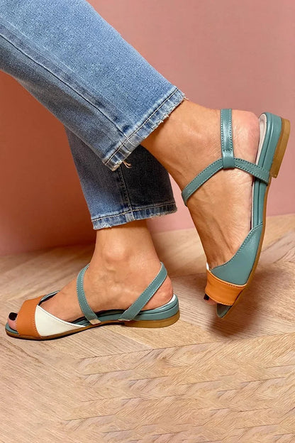 EVA STYLE  | COLOR BLOCK SANDALS