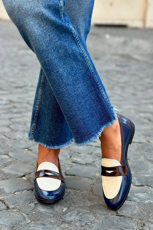 EVA STYLE  | ELEGANT TWO-TONE LOAFER