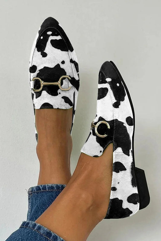 EVA STYLE  | PRINTED LOAFER WITH BUCKLE