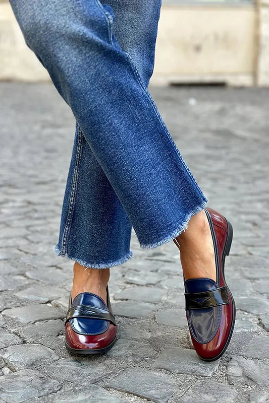 EVA STYLE  | SHINY TRICOLORE LOAFER