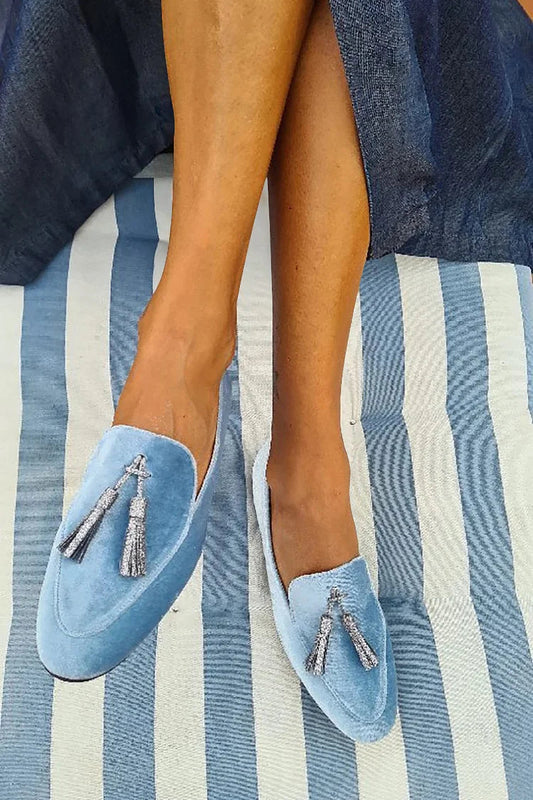 EVA STYLE  | SLIPPER WITH SILVER TASSEL