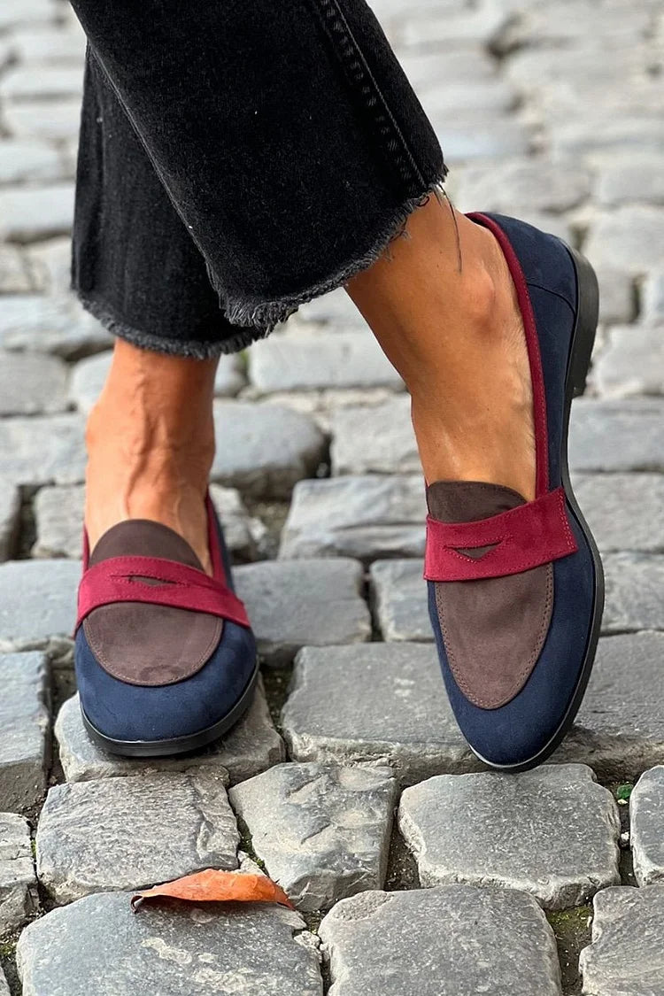 EVA STYLE  | COLOR-BLOCK LOAFERS