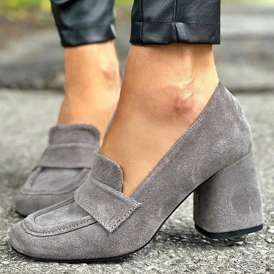 EVA STYLE  | BLOCK HEEL LOAFERS