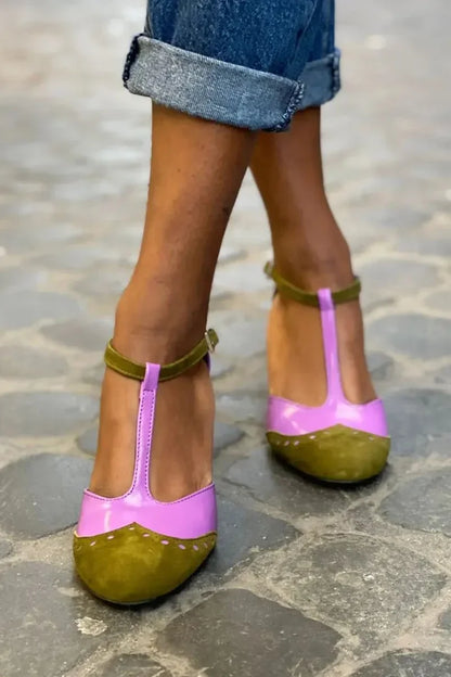 EVA STYLE  | CLOSED SANDAL WITH T-BAR STRAP