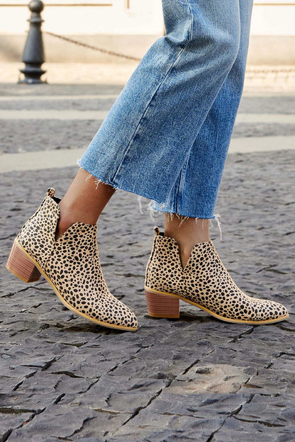 EVA STYLE | PRINTED ANKLE BOOTS