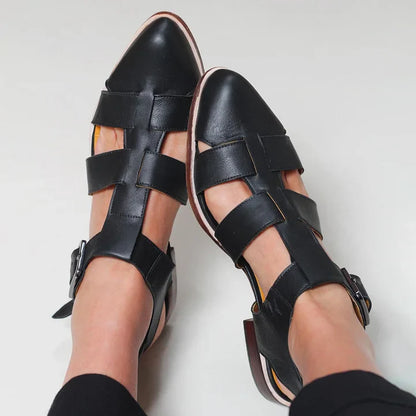 EVA STYLE | WOVEN FLAT SANDALS