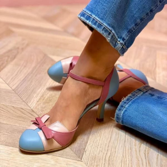EVA STYLE  | COLORBLOCK HEEL PUMPS