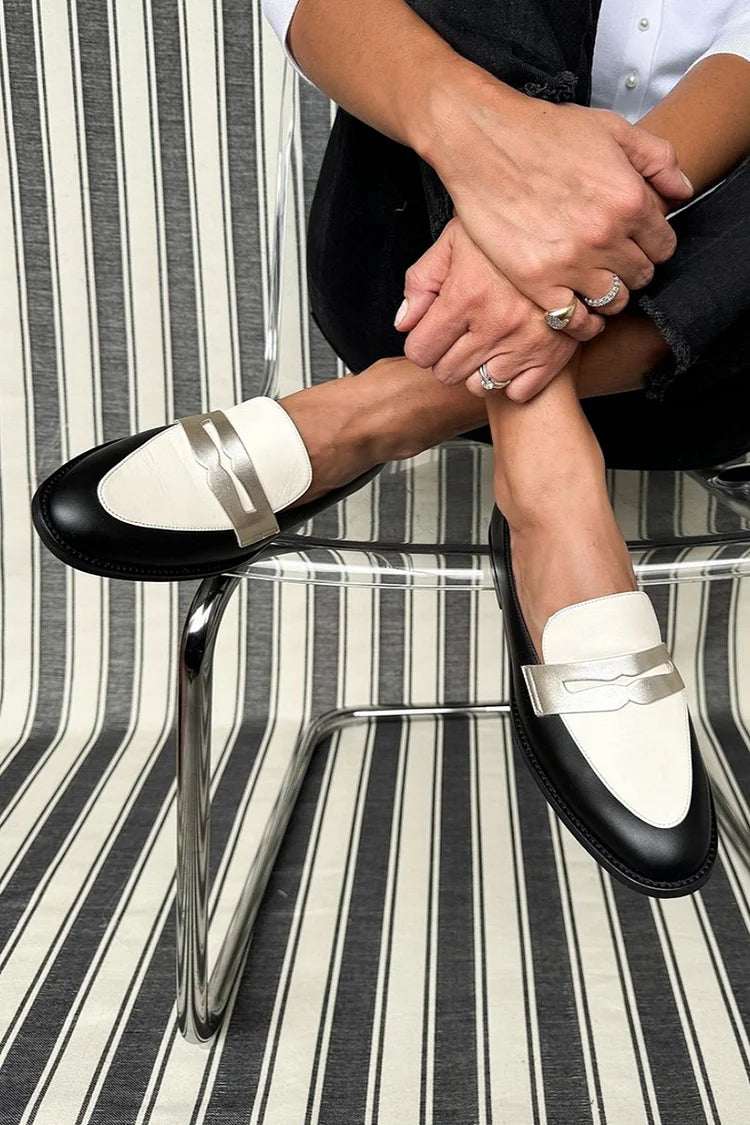 EVA STYLE  | MONOCHROME CLASSIC LOAFERS