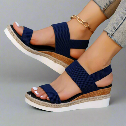 EVA STYLE | BLACK PLATFORM SANDALS