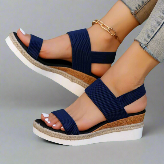 EVA STYLE | BLACK PLATFORM SANDALS