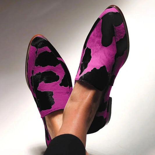 EVA STYLE  | STATEMENT ANIMAL-PRINT LOAFERS