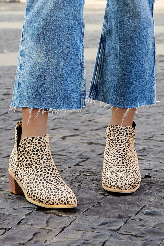 EVA STYLE | PRINTED ANKLE BOOTS