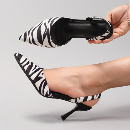 EVA STYLE  | ANIMAL PRINT SLINGBACK PUMPS