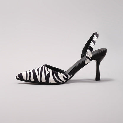 EVA STYLE  | ANIMAL PRINT SLINGBACK PUMPS