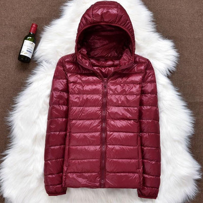 Mackenna | New waterproof jacket with white duck down padding