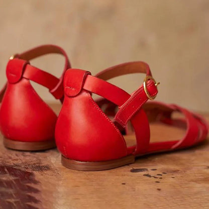EVA STYLE  | STRAPPY FLAT SANDALS