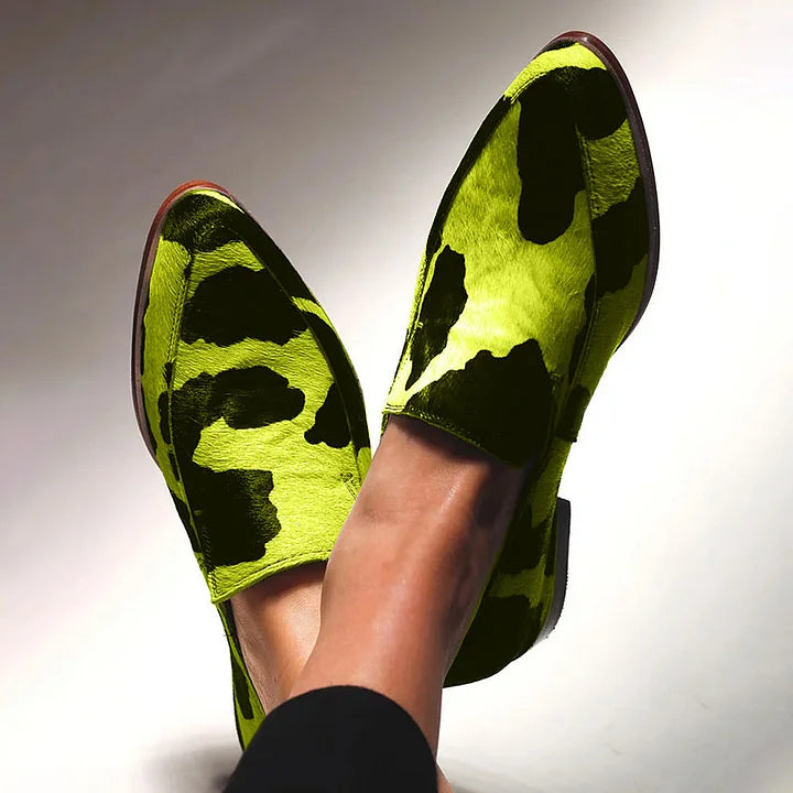 EVA STYLE  | STATEMENT ANIMAL-PRINT LOAFERS