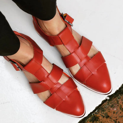 EVA STYLE | WOVEN FLAT SANDALS