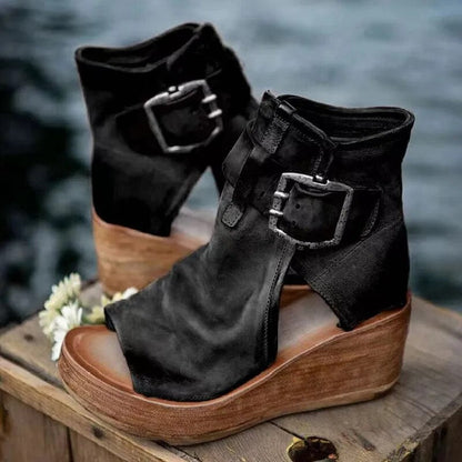 EVA STYLE  | Vintage Look Wedge Sandals