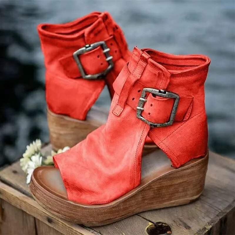 EVA STYLE  | Vintage Look Wedge Sandals