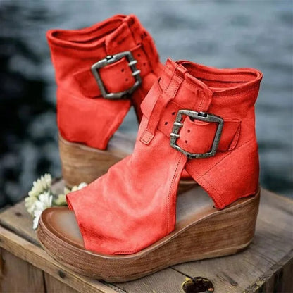 EVA STYLE  | Vintage Look Wedge Sandals