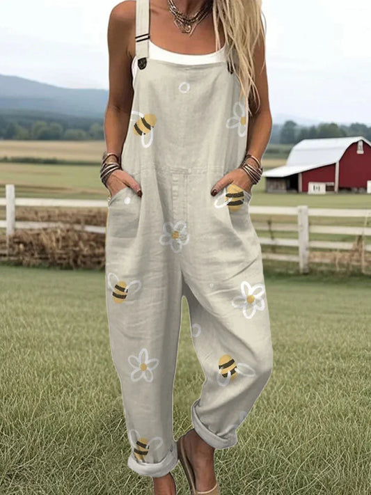 Bea | Bees Floral Overall