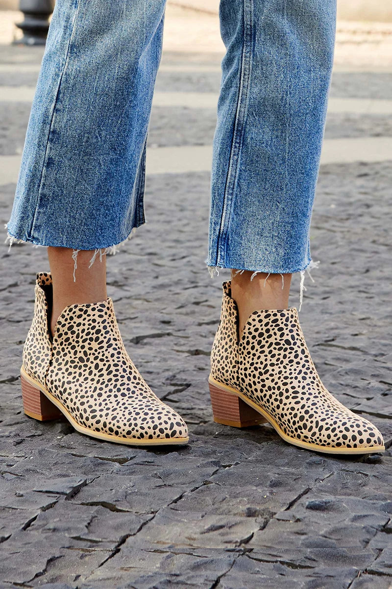 EVA STYLE | PRINTED ANKLE BOOTS