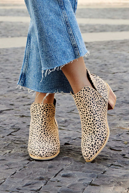 EVA STYLE | PRINTED ANKLE BOOTS