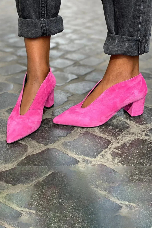EVA STYLE  | ELEGANT BLOCK HEEL PUMPS