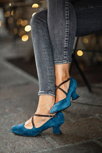 EVA STYLE  | ELEGANT STRAP MID-HEELS