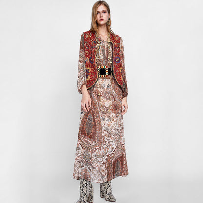 Velora™ | Embroidered Velvet Boho Waistcoat
