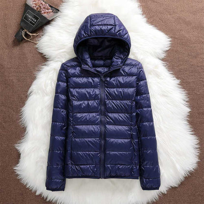 Mackenna | New waterproof jacket with white duck down padding