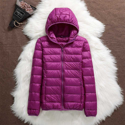 Mackenna | New waterproof jacket with white duck down padding