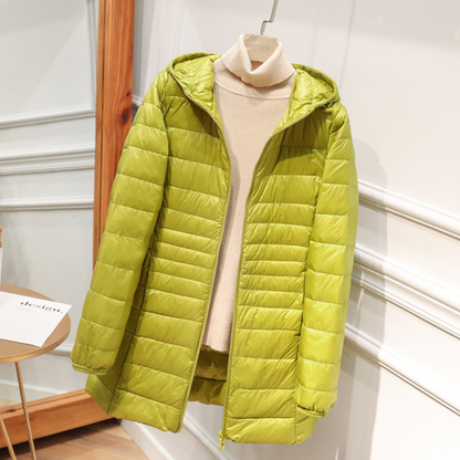 Mackenna | New waterproof jacket with white duck down padding