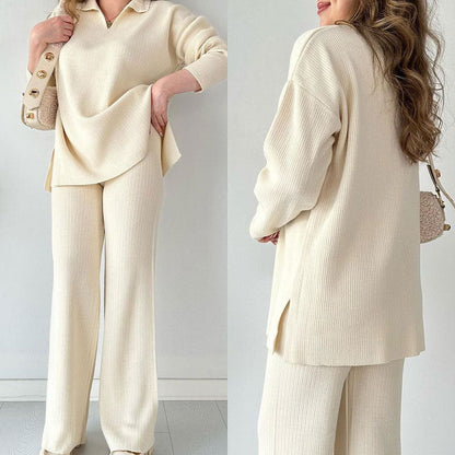 Erin - V-Neck Casual Two-Piece Set